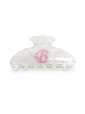White Initial Clip