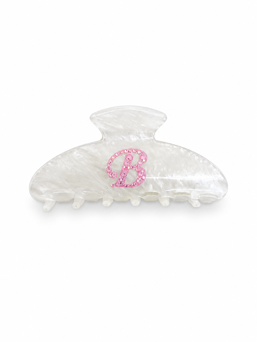 White Initial Clip